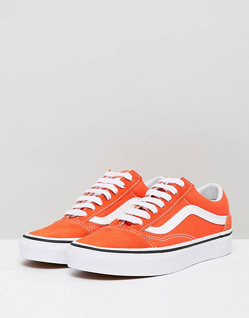 Vans Old Skool Sneakers In Orange صور عايض