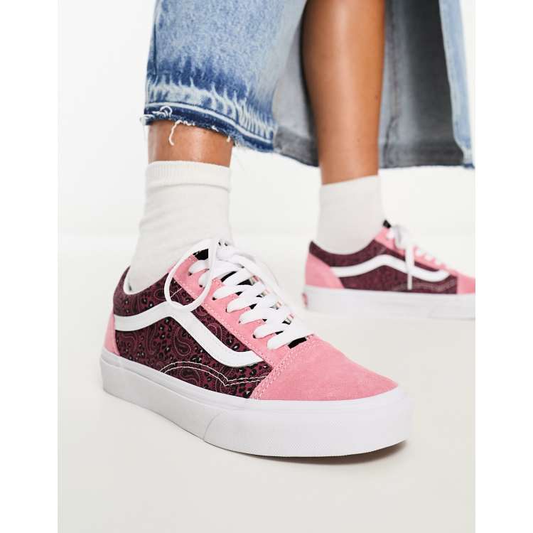 Bright pink high top cheap vans