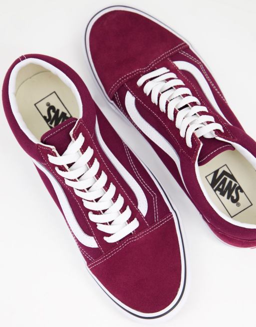 Vans Old Skool sneakers in port royale burgundy, 3 of 4