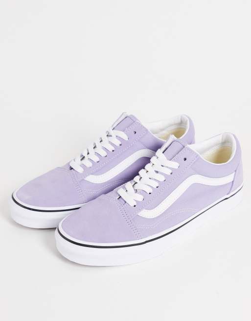 Purple and store teal vans