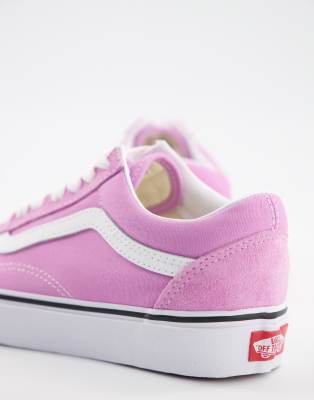 purple checkered old skool vans