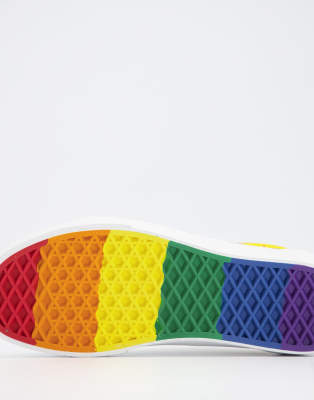 vans old skool rainbow bottom