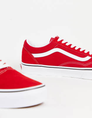 vans trainers red