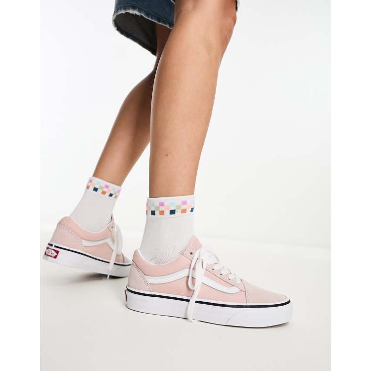 Blush pink old hot sale skool vans