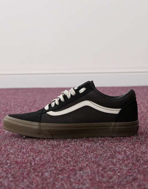 Vans Old Skool Sneakers in tela pesante nere con suola in