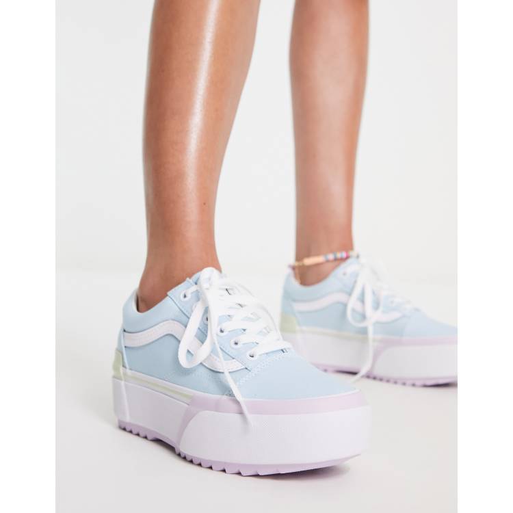 Vans azzurre clearance pastello