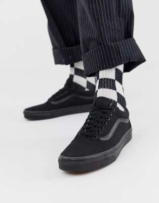 vans old skool white black sole