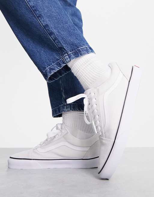 Old skool triple on sale white