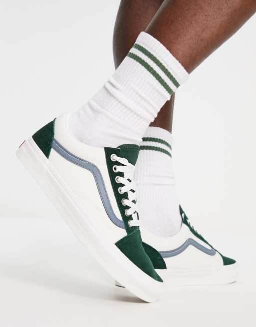 Green shop canvas vans