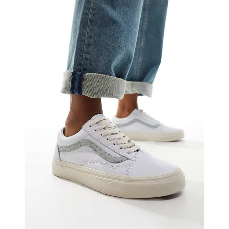 vans old skool trainers frost grey white