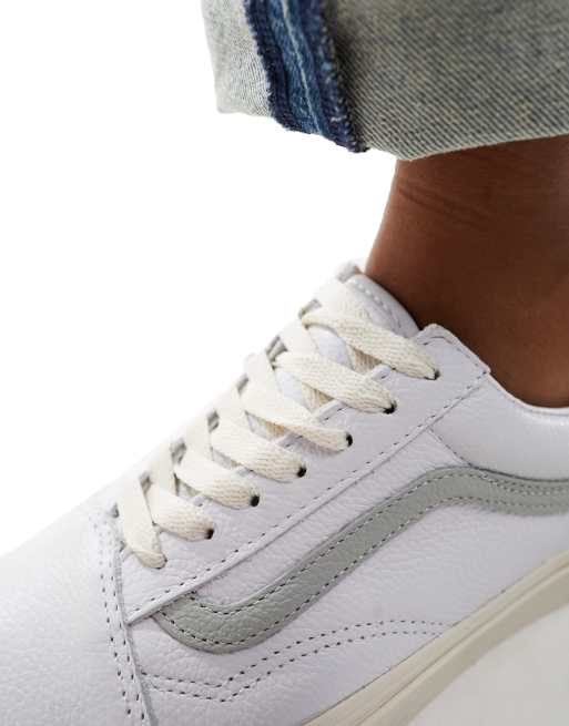 Grey and white hotsell striped old skool vans
