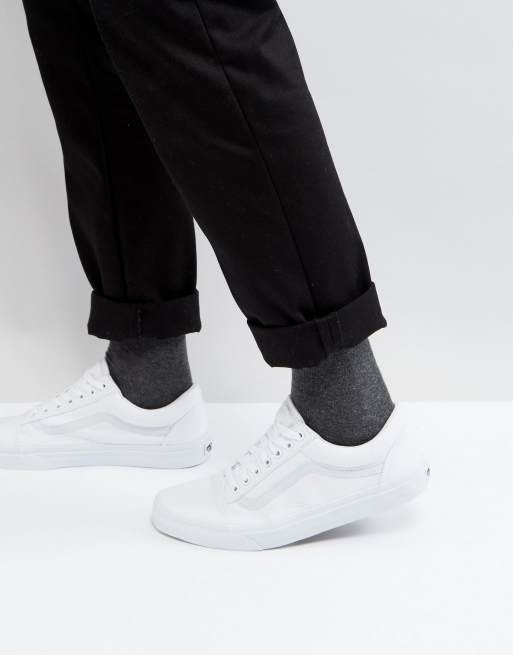 wang leeg Vrijgevig Vans Old Skool Sneakers In White VD3HW00 | ASOS