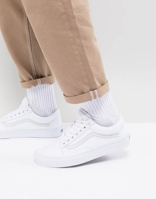 Vans old skool store trainers in white vd3hw00