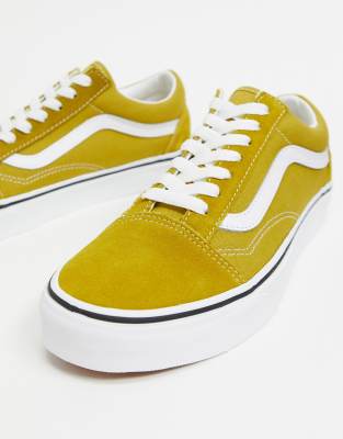 low top yellow vans