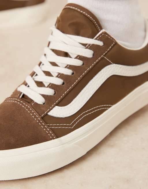 Vans Old Skool Sneakers marrone castagno con dettagli bianco