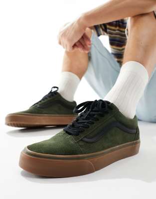 Vans Old Skool Sneakers marrone chiaro con suola in gomma