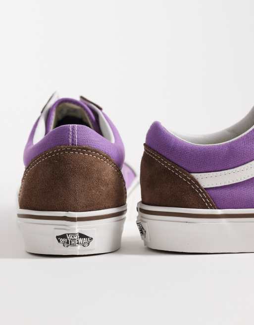Vans - Old Skool - Sneakers marrone/viola, 3 di 5
