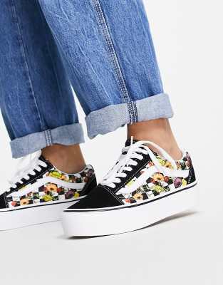 Geslaagd Vergelijkbaar Jeugd Vans - Old Skool - Sneakers met plateauzool in multi | ASOS