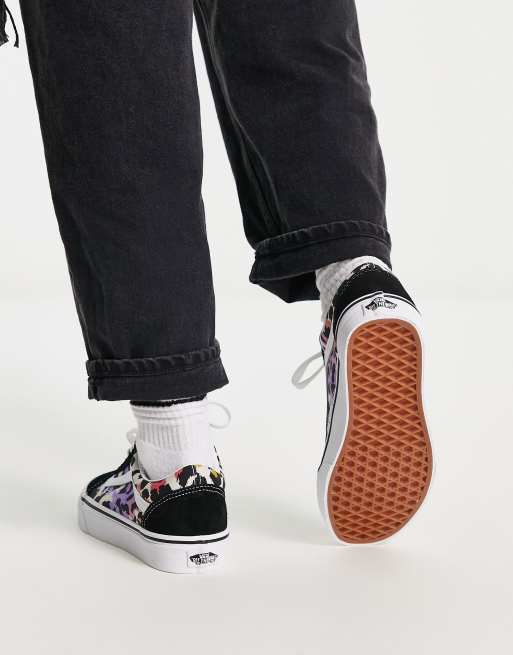 Vans nere e clearance leopardate