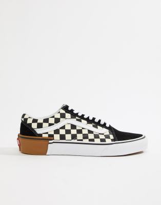 vans nere scacchi