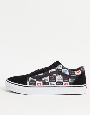 vans old skool bianche con striscia nera