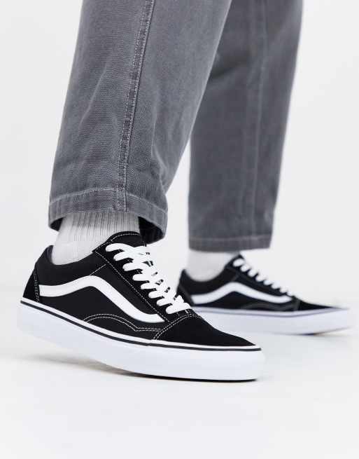 vans old skool bianche suola nera