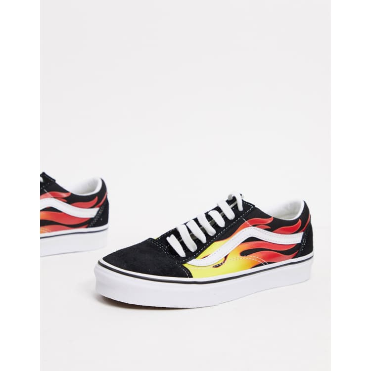 Vans scarpe store con fuoco