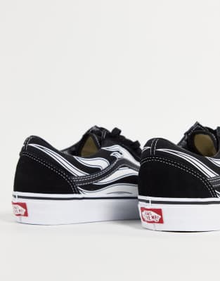 vans nere fiamme