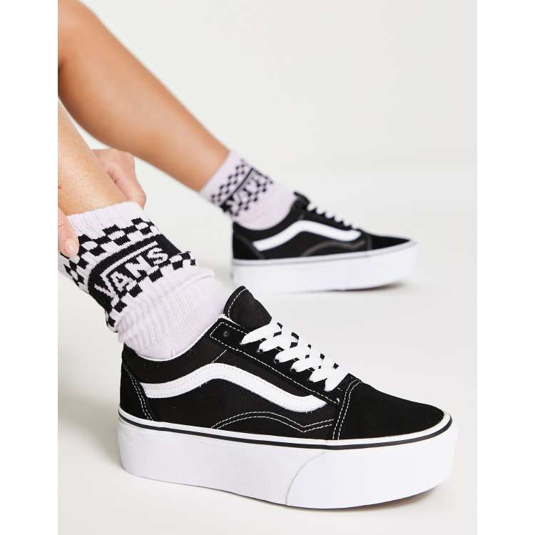 Vans old skool cheap bianche con striscia nera