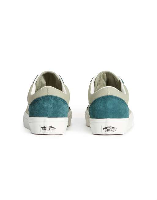 Vans - Old Skool - Sneakers rosa e verdi, 3 di 4