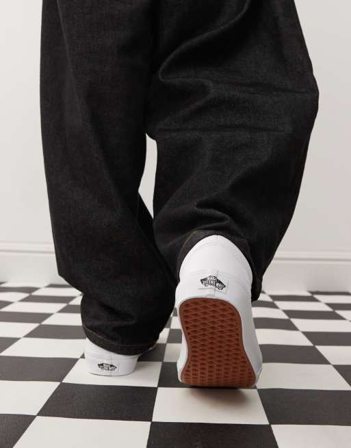 Vans - Old Skool - Sneakers van imitatieleer in drievoudig wit, 4 van 4