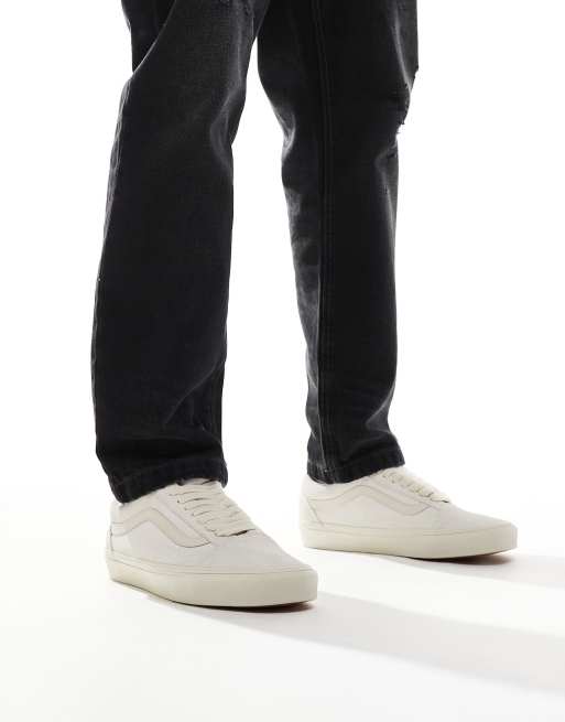 Vans Old Skool sneakers with oversized laces in marshmallow white
