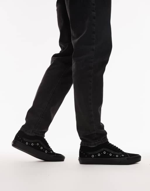 Vans Old Skool - Sorte sneakers med metaldetaljer, 5 af 5