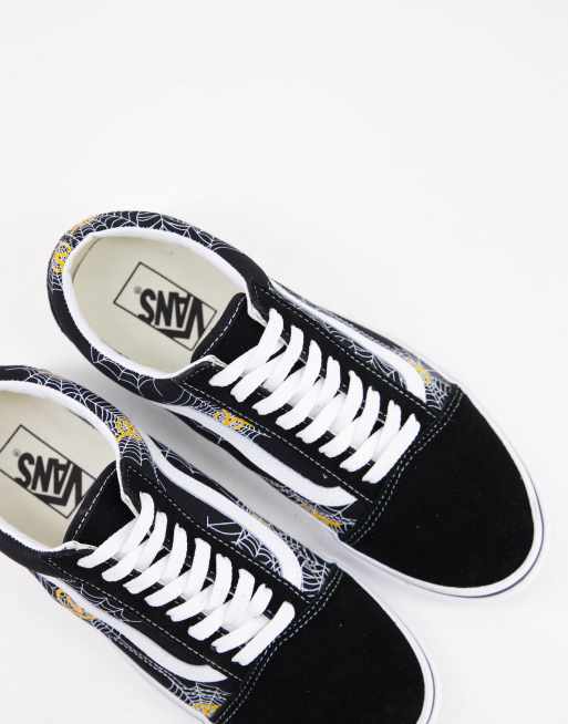 Vans Old Skool Spider Web sneakers in black | ASOS