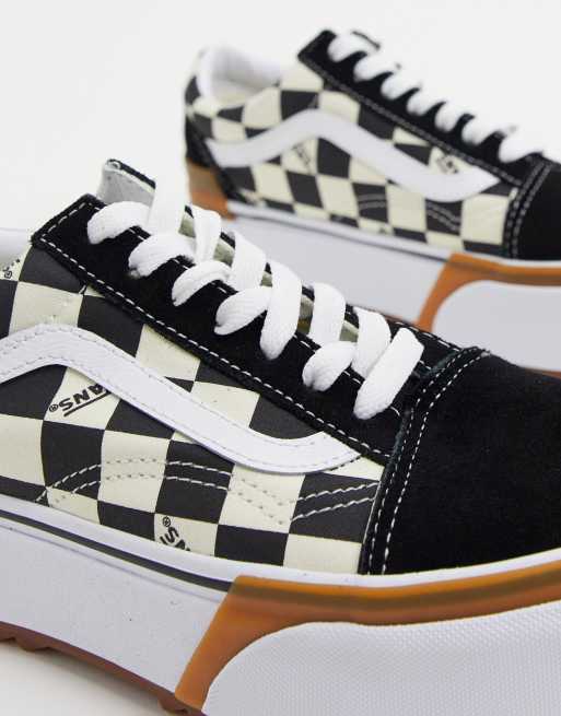 Vans Old Skool Stacked Baskets damier Multicolore ASOS