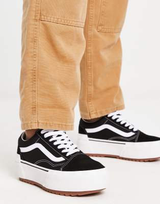 vans noire femme