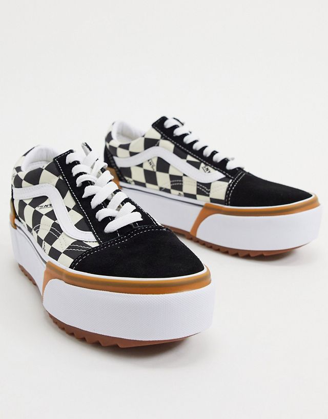 Vans Old Skool Stacked checkerboard sneakers in multi