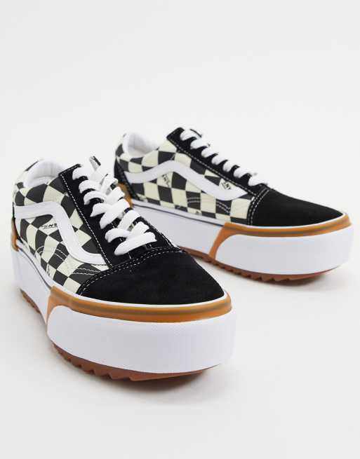 Vans Old Skool Stacked checkerboard trainers in multi