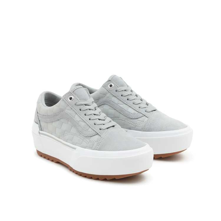 Vans old skool platform cheap women's grey