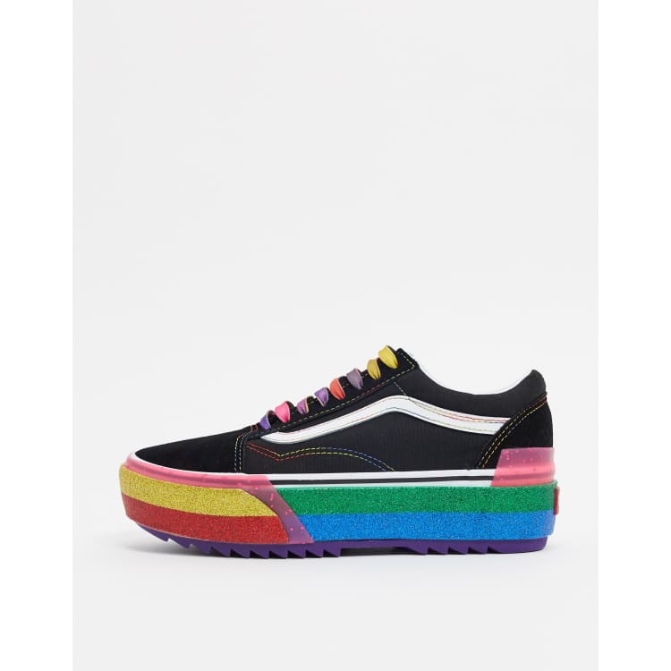 Old skool hotsell rainbow vans journeys