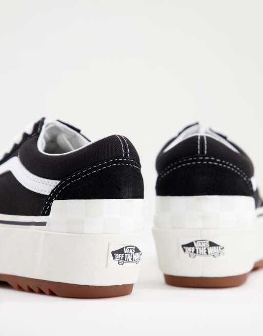 Vans Old Skool - Stacked - Sneakers i sort ruskind , 4 af 4