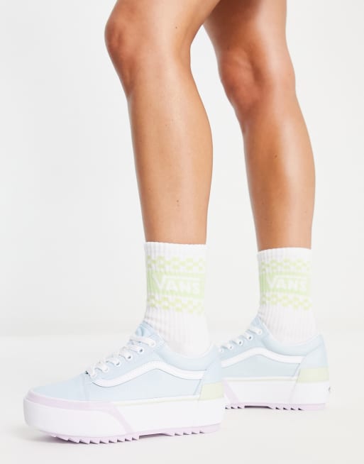 Vans Old Skool Stacked sneakers in pastel color block | ASOS