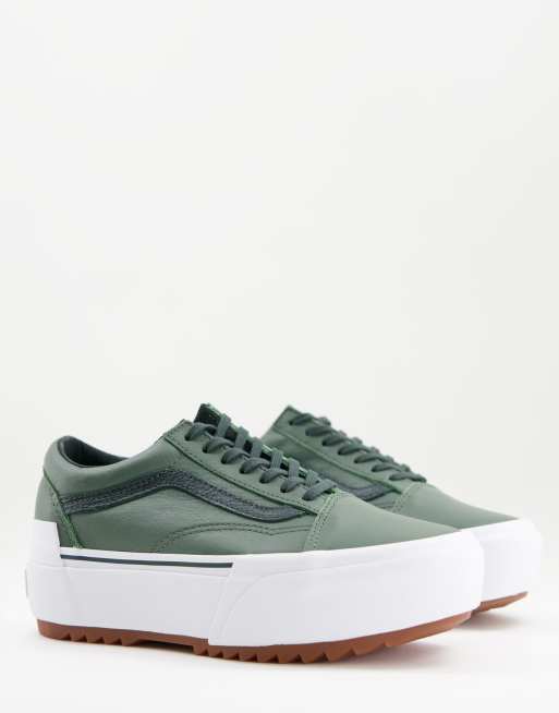 Vans old cheap skool verde scuro