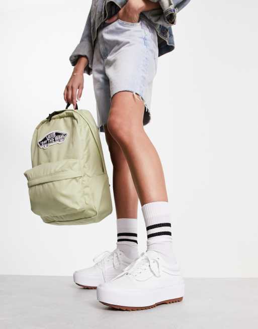 Forberedelse Bølle Arbejdsgiver Vans old skool stacked sneakers with gum sole in white | ASOS