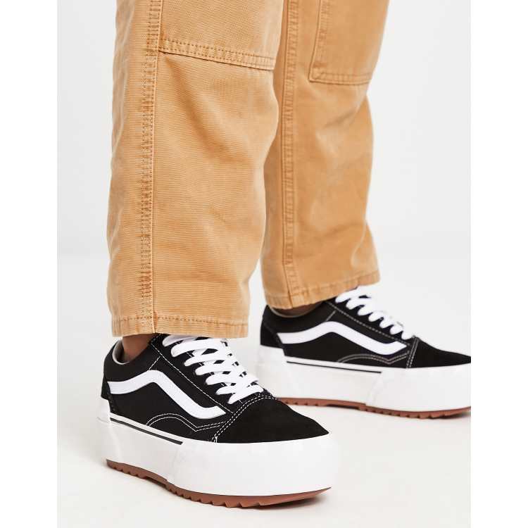 Skool Stacked Checkerboard Vans Stacked Trainers Vans Old Skool