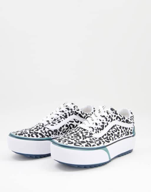 Vans 2024 platform leopard