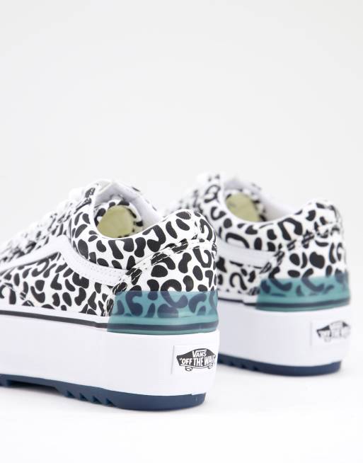vans basse leopardate