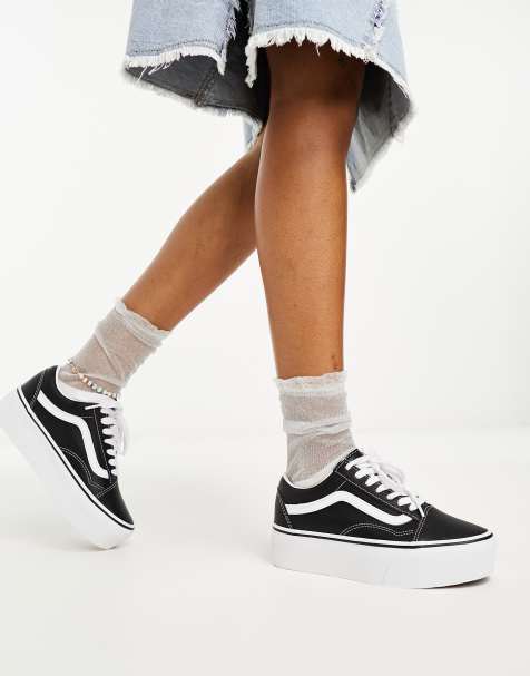 Vans Old Skool Platform 'Black White Checkerboard