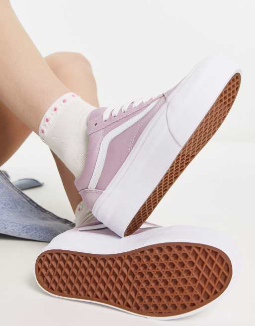 Vans old skool black hotsell lilac rose