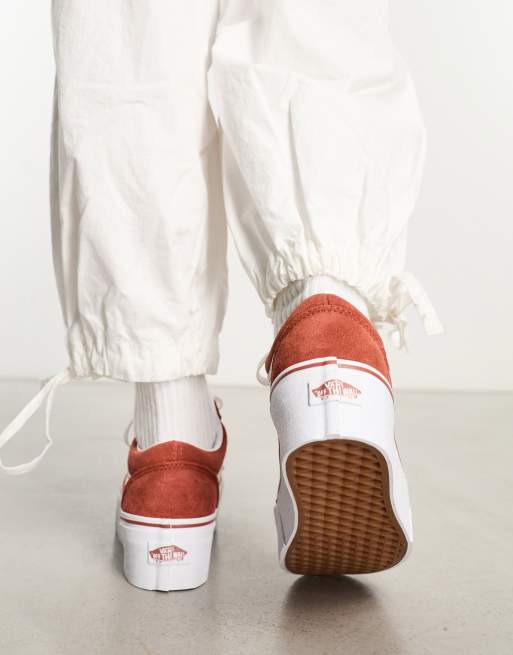 vans old skool verdi e arancioni